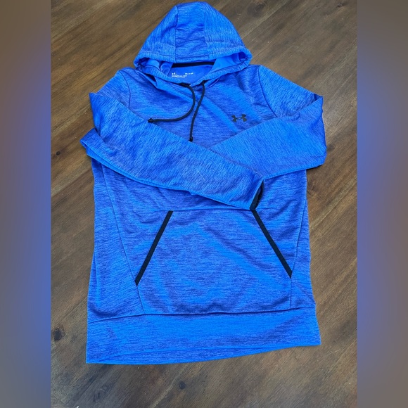 Men’s Blue Under Armour Hooded Sweatshirt Size Small - Picture 4 of 4